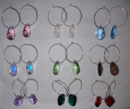 46 Swarovski Crystal Earrings with Sterling Silver