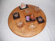 61 Wine Barrel Stave Candle and Soap Holders